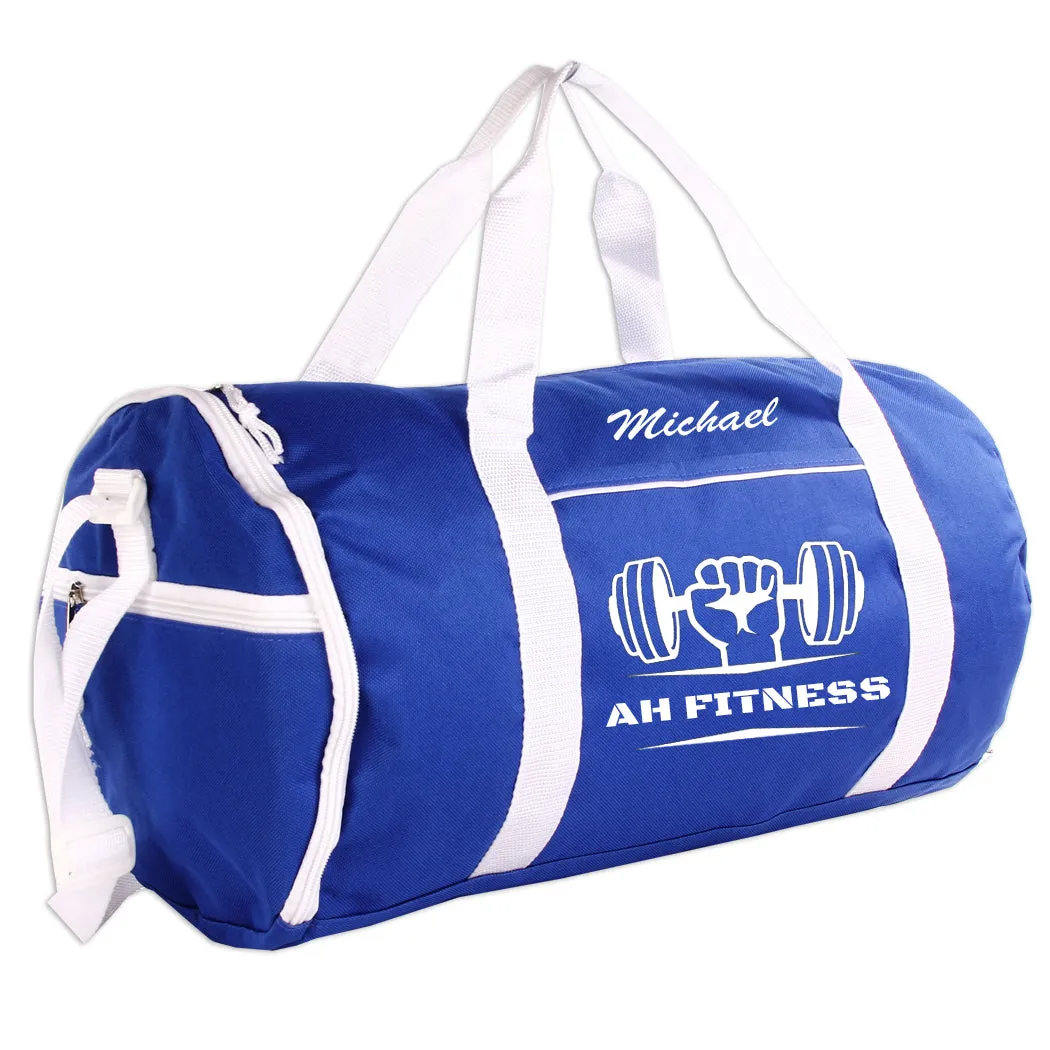 Personalized Sport/Gym Roll Duffel Bag - Fitness (Available in 4 Colors)