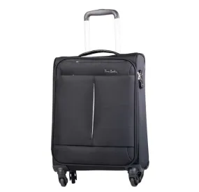 Pierre Cardin Ultra Light Black Trolley Travel Bag 24 inch