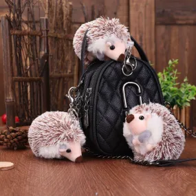 Porcupine Pom Pom Keychains