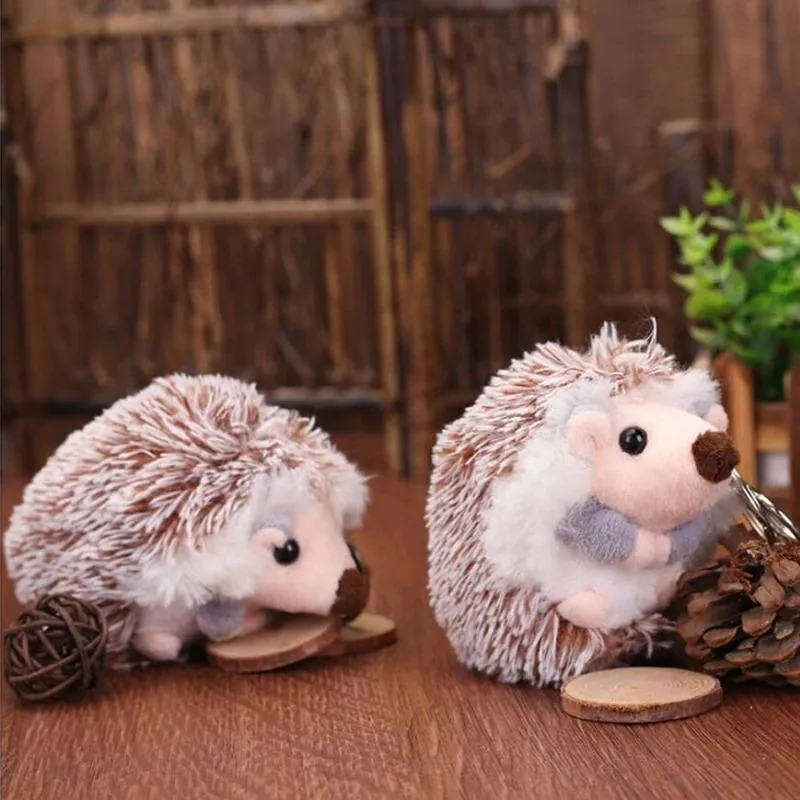 Porcupine Pom Pom Keychains