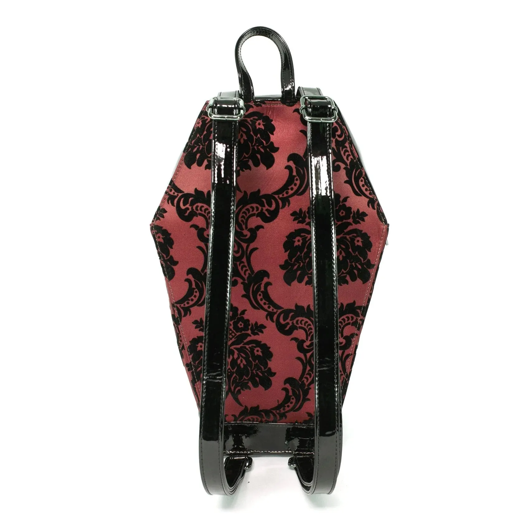 Red Damask Coffin Backpack