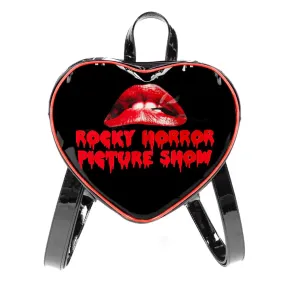 Rocky Horror Picture Show Lips Logo Heart Shaped Backpack